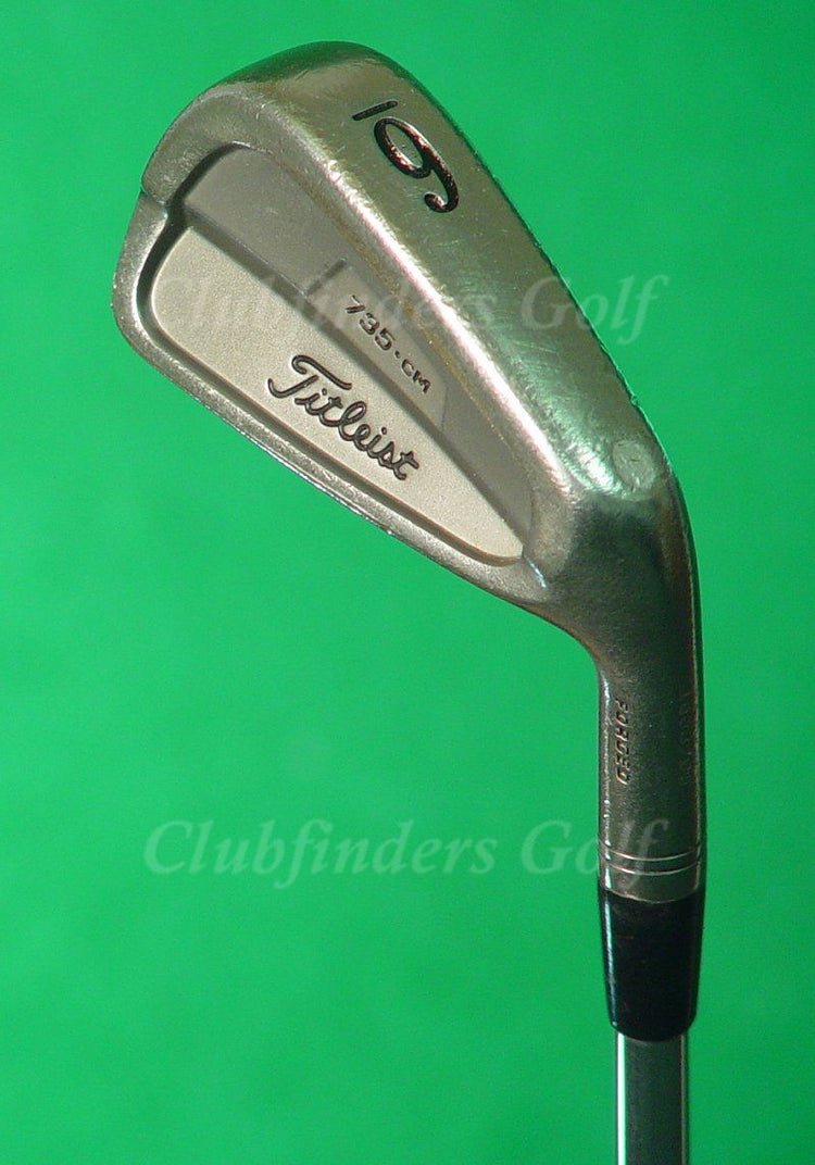 Titleist 735.CM Stainless Single 6 Iron Dynamic Gold S300 Steel Stiff