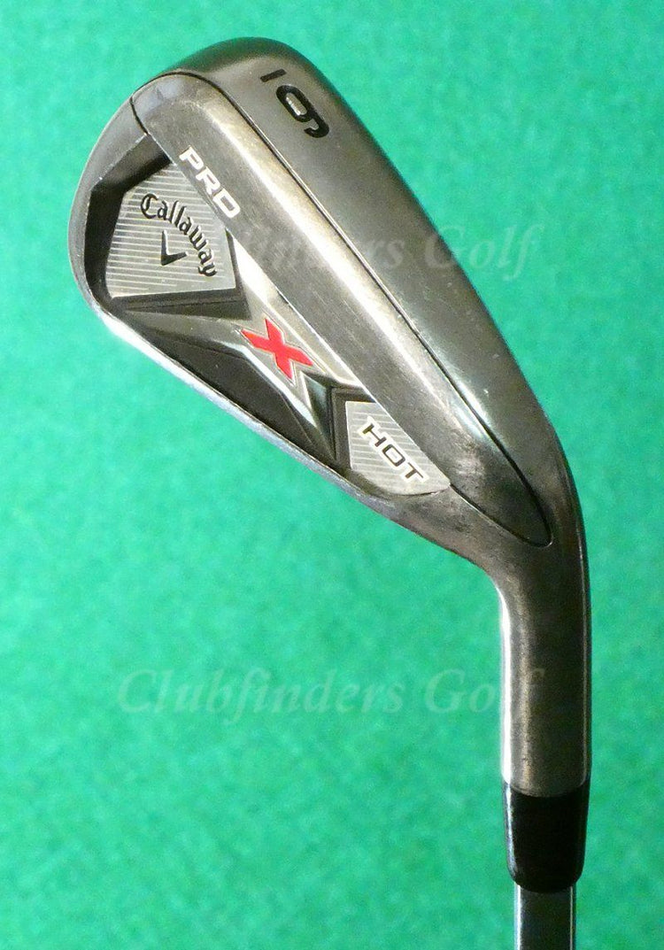 Callaway X-Hot Pro Single 6 Iron Project X 95 Flighted Rifle 5.5 Steel Firm