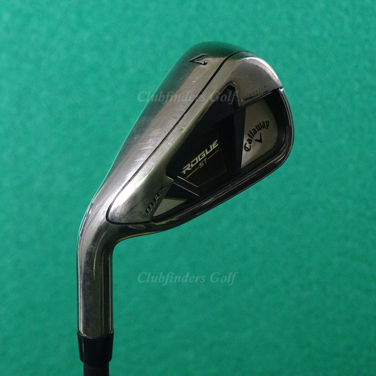 LH Callaway Rogue ST MAX Single 7 Iron Project X Cypher Fifty 5.0 Seniors